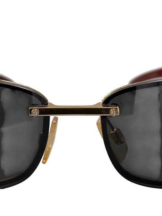 Dolce & Gabbana DG Rimless Sunglasses Black Bordeaux Eyewear D&G main image 12